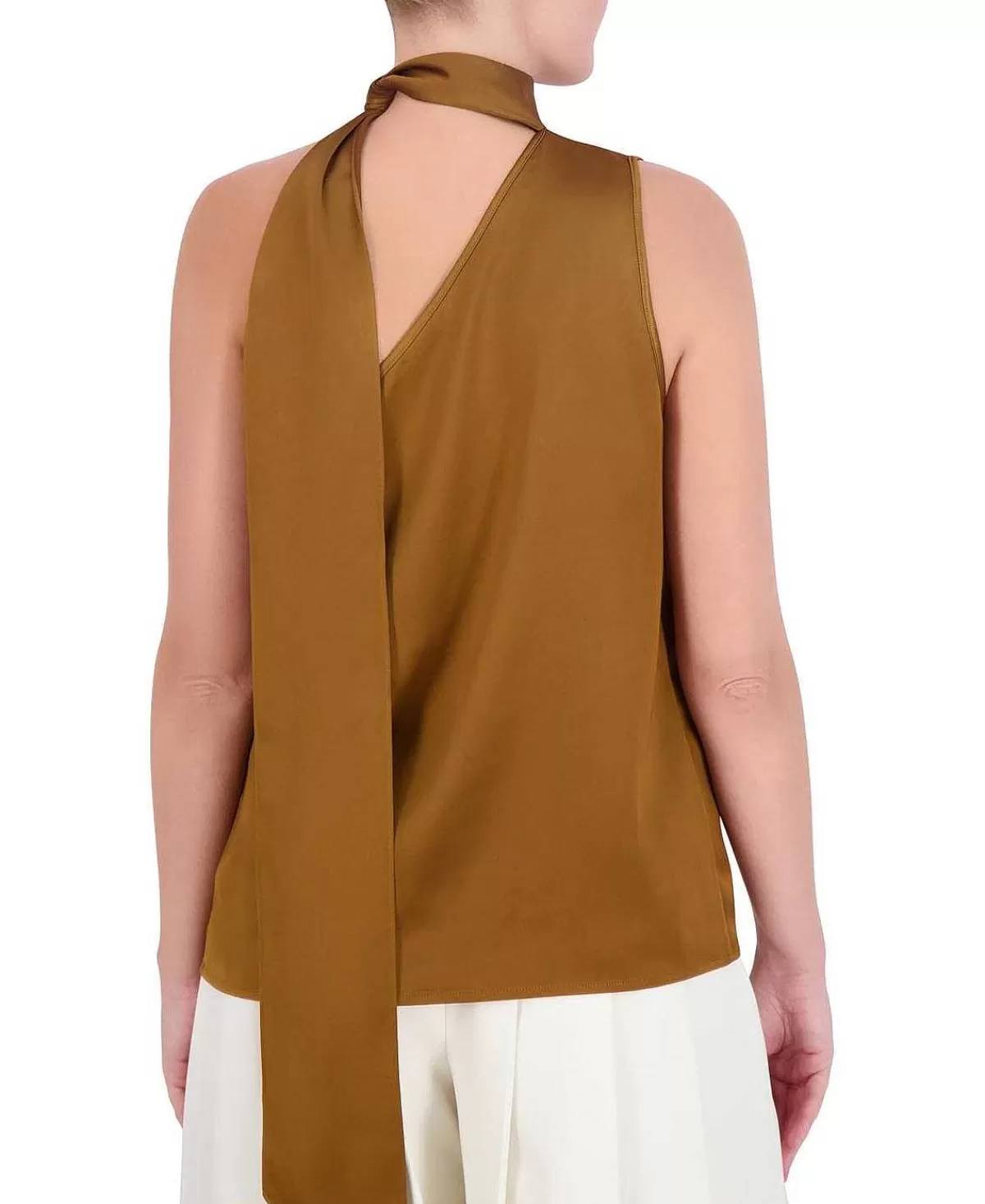 Fashion Asymmetric Blouse With Lazo Women Tops