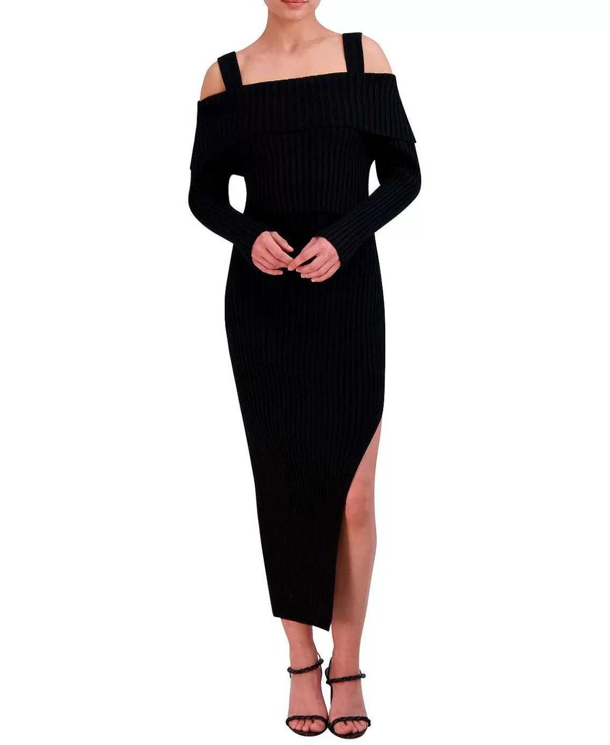 Discount Canale Cold Shoulders Midi Dress Women Casual