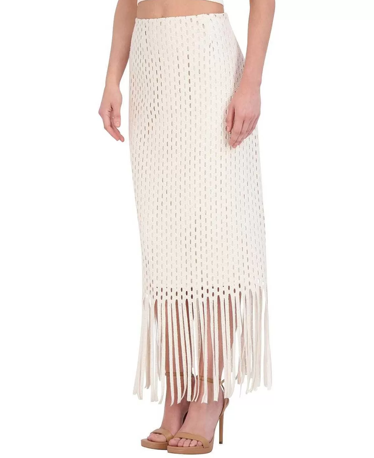 Cheap Crochet Midi Falla With Flecks Women Skirts