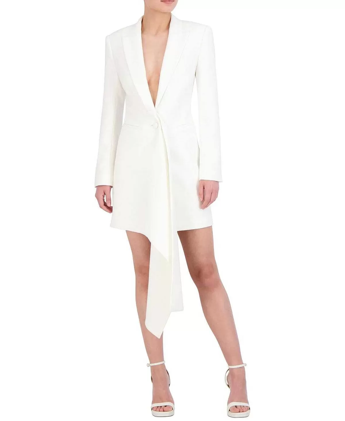 Flash Sale Drapeed Effect Blazer Dress Women Cocktail