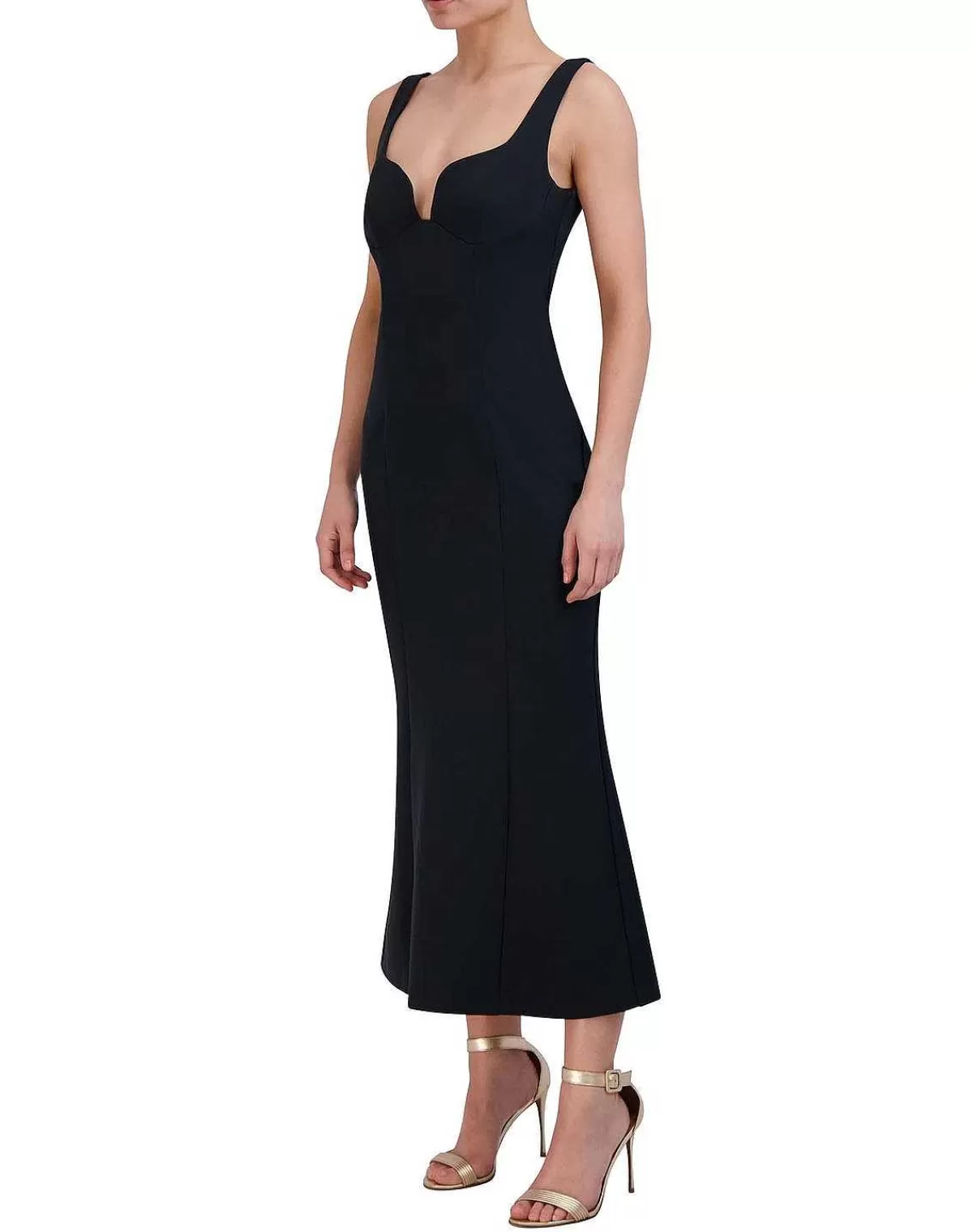 Hot Imperio Corazon Cut Midi Dress Women Night