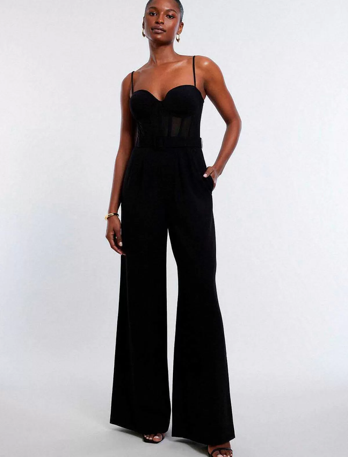 Best Sale Jumpsuit Bustier Pierna Ancha Women Jumpsuits Rompers