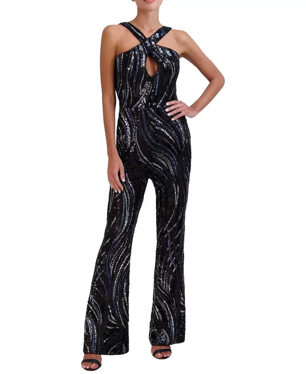 New Lentejuela Halter Jumpsuit Women Jumpsuits Rompers