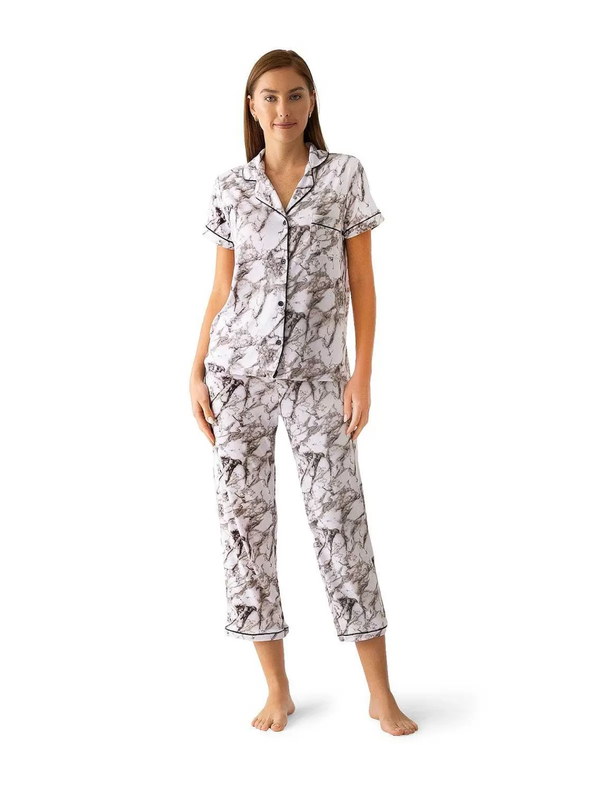 Flash Sale Marmol Shirt And Pantalon Pajama Set Women Pajamas