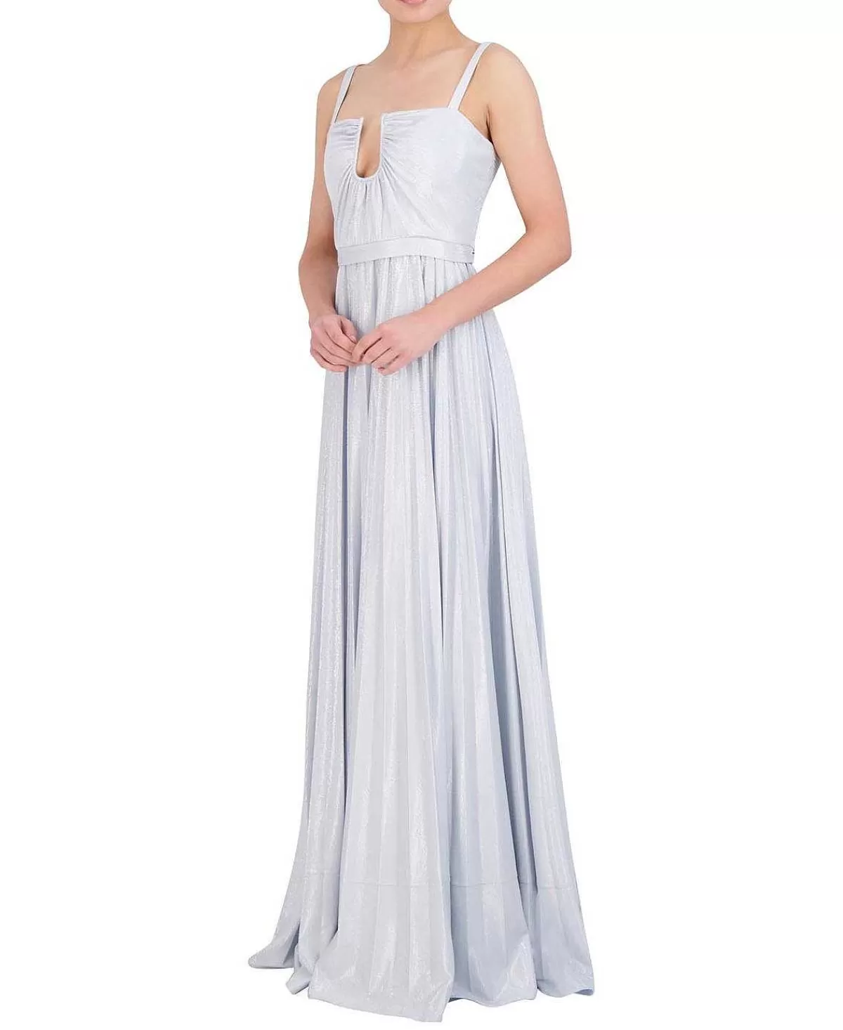 Outlet Metallic Pleased Wide Evening Dress Women Night