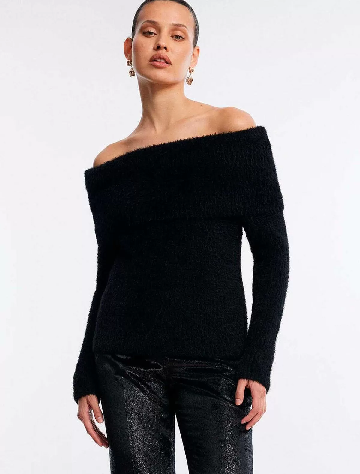 Online Pullover Sweater Hombros Descubiertos Women Sweaters