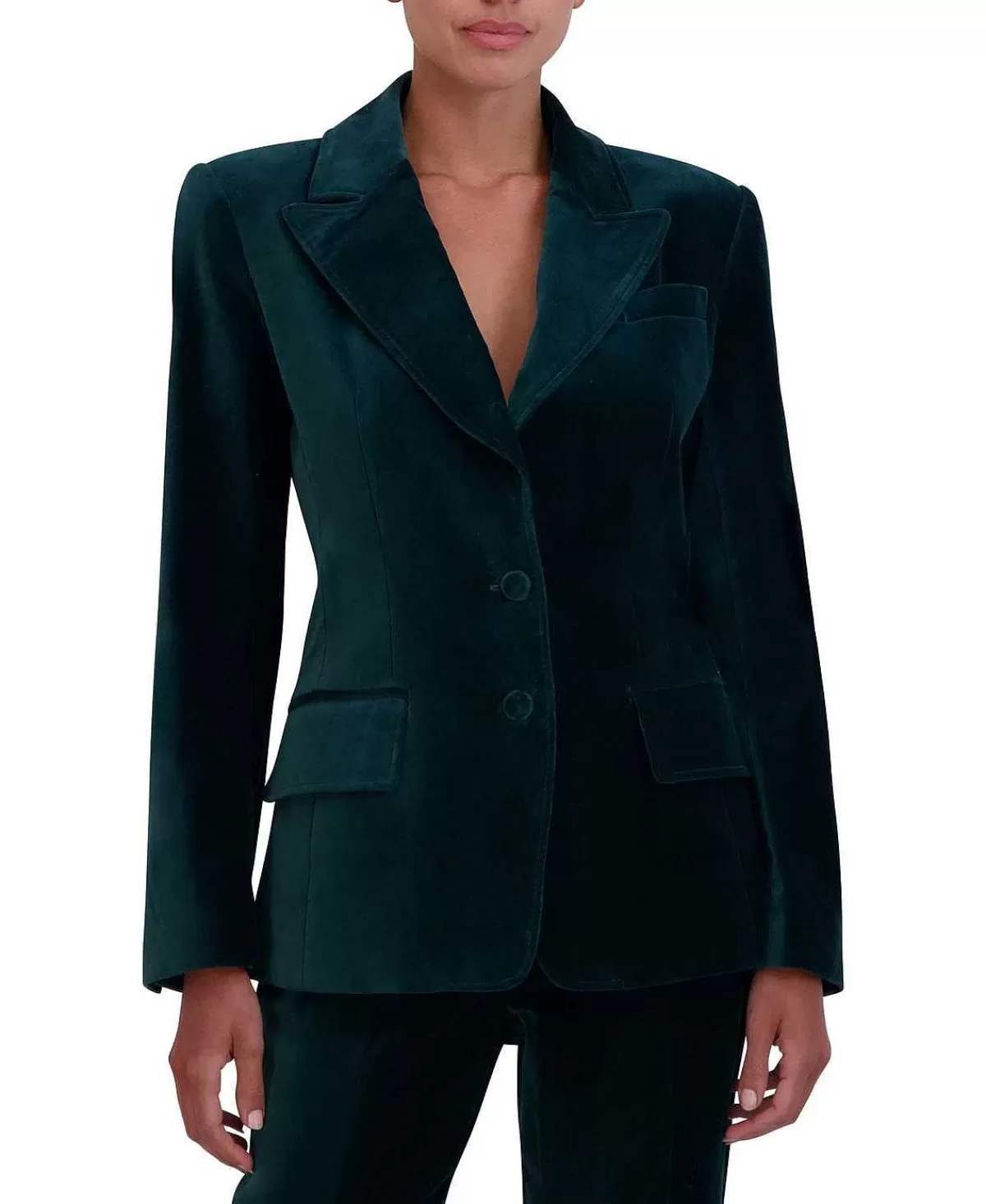 Hot Solapa Ancha Terciopelo Blazer Women Outerwear