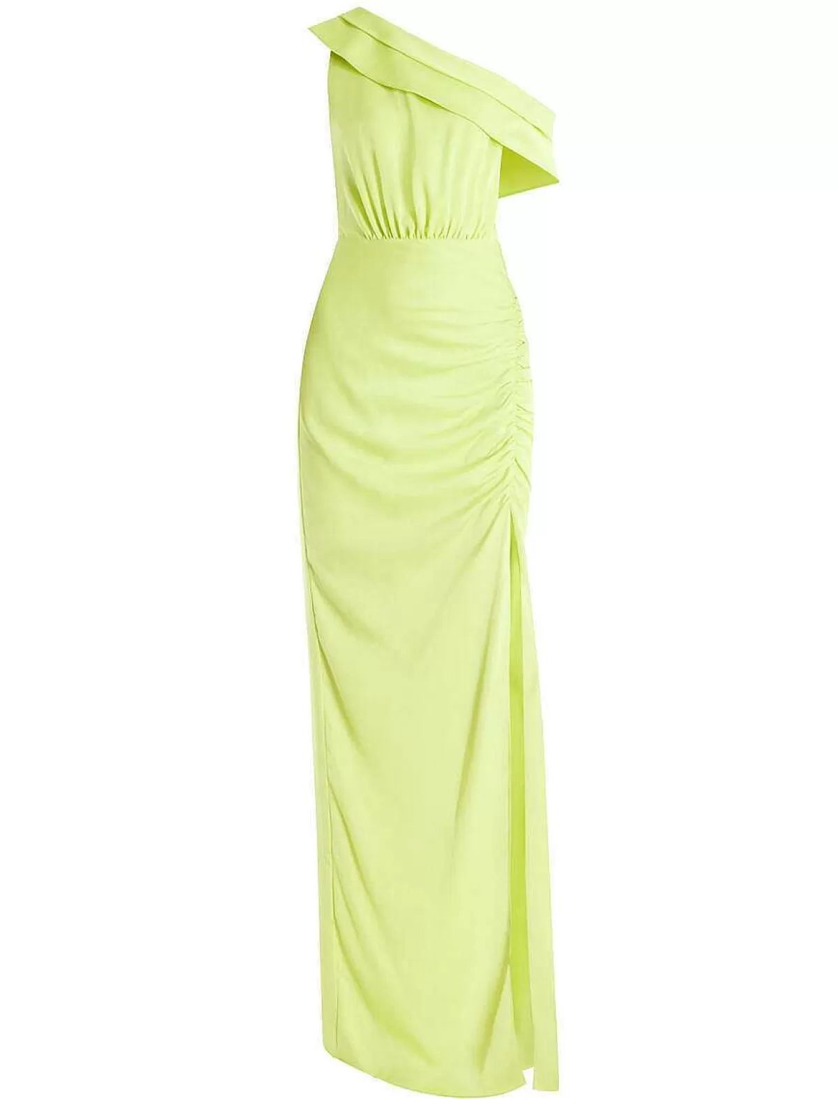 Online Wide Asymmetric Dress With Satin Pliegues Women Night