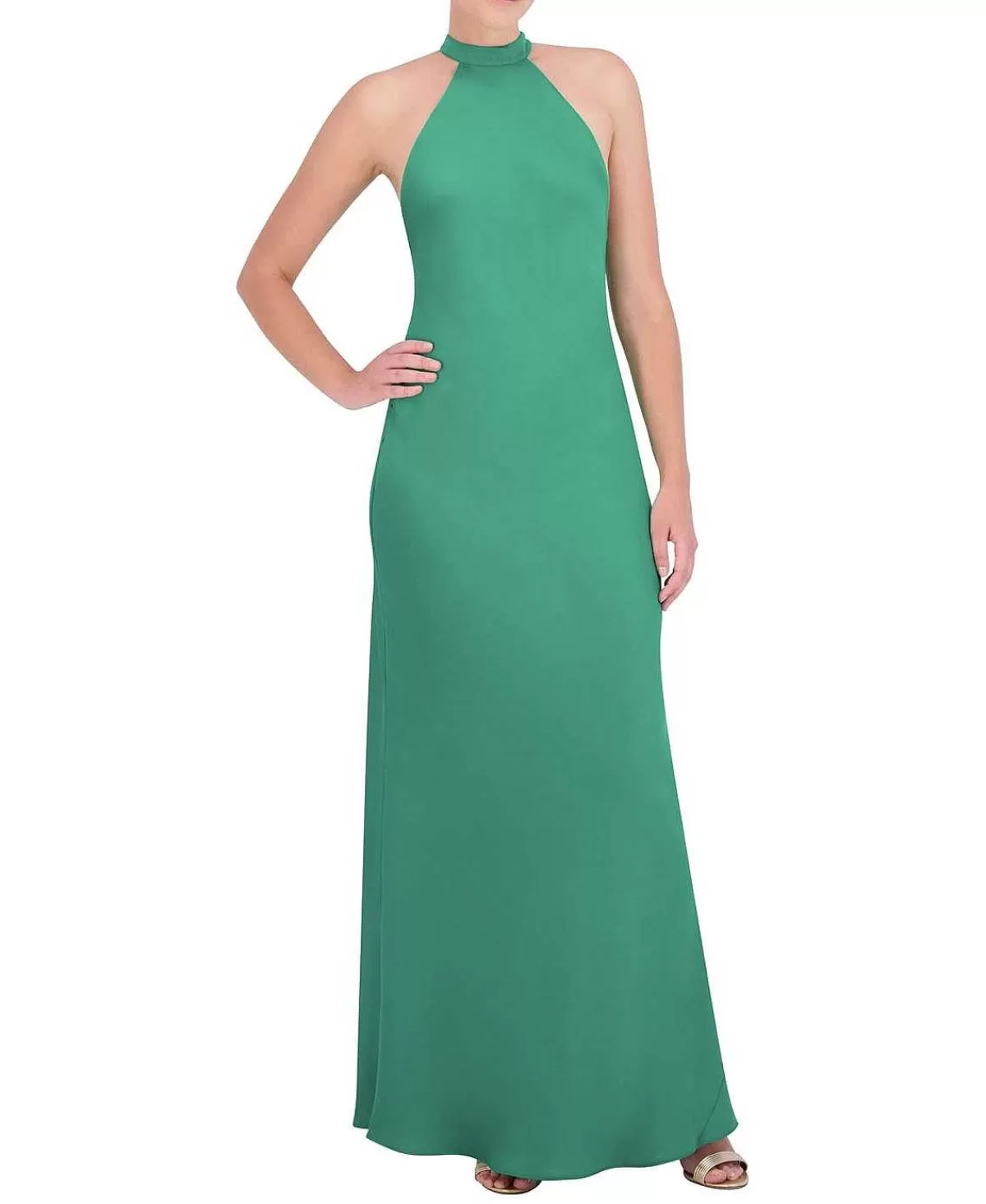 New Wide Halter Dress With Lazo Women Night